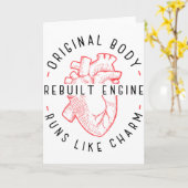 Carte Rétablissement de la greffe de cœur Maladie cardia (Fleur jaune)