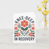 Carte Rétablissement d'un remplacement du genou Chirurgi (Fleur jaune)