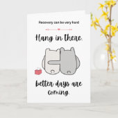 Carte Rétablissement Meilleurs Vœux (Fleur jaune)