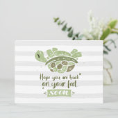 Carte Rétablissement personnalisé Espérons que vous sere (Debout devant)