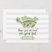 Carte Rétablissement personnalisé Espérons que vous sere (Devant / Derrière)