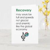 Carte Rétablissement - Un poème drôle de rétablissement (Fleur jaune)