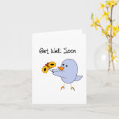 Carte Rétablissez-vous vite (Fleur jaune)