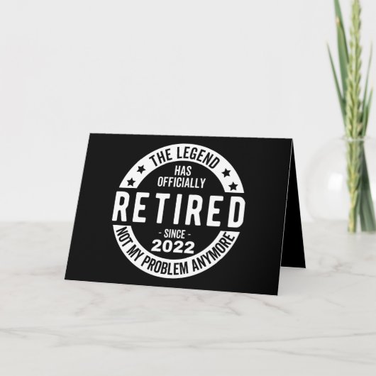 Carte Retired (Devant)