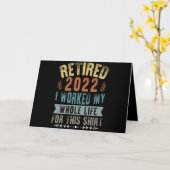Carte Retired 2022 (Fleur jaune)