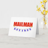 CARTE RETIRED MAILMAN (Fleur jaune)