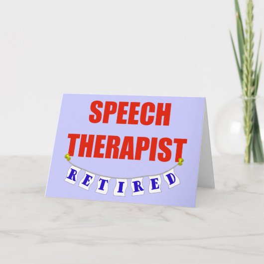 CARTE RETIRED SPEECH THERAPIST (Devant)