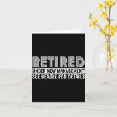 Carte Retired Under New Management See Beagle For Detail (Fleur jaune)