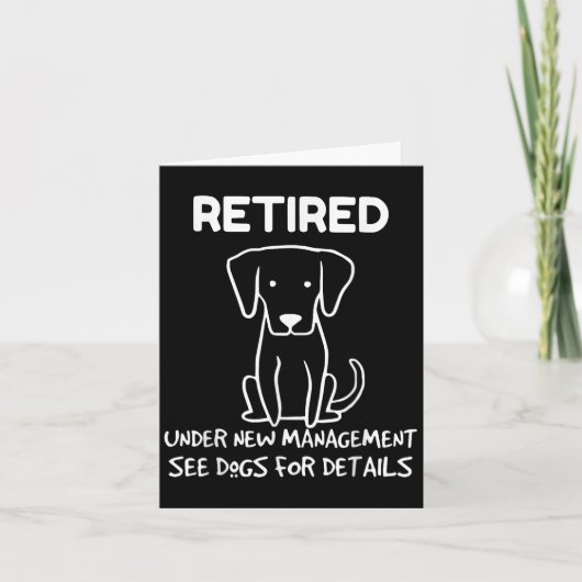 Carte Retired Under New Management See Dogs For Detail D (Devant)