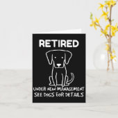 Carte Retired Under New Management See Dogs For Detail D (Fleur jaune)