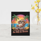 Carte Retired Under New Management See Wife For Details  (Fleur jaune)