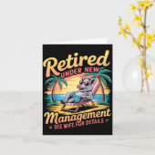Carte Retired Under New Management See Wife For Details  (Fleur jaune)