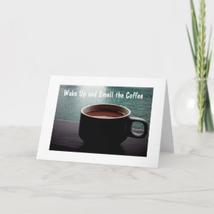 CARTE RETIRÉE ET PRÊTE À ODELER LE CAFÉ/DÉTENDRE