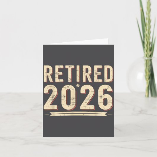 Carte Retirement 2026 Countdown Retired Ly Dom (Devant)