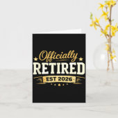 Carte Retirement 2026 funny not problem anymore for men (Fleur jaune)