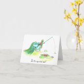 Carte Retirement card with message in Irish (Fleur jaune)