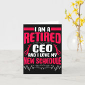 Carte Retirement I'm A Retired Ceo  (Fleur jaune)