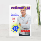 Carte Retirement Magazine Cover (Devant)