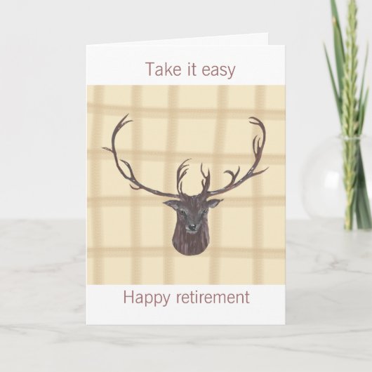 Carte Retirement Stag (Devant)
