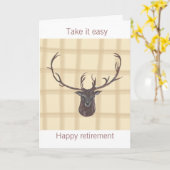 Carte Retirement Stag (Fleur jaune)