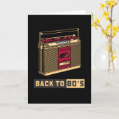 Carte Retour À La Musique Des Années 80 (Fleur jaune)