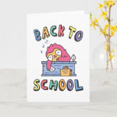 Carte Retour à l'école (Fleur jaune)