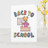 Carte Retour à l'école (Fleur jaune)