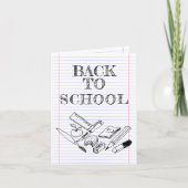 Carte Retour à l'école (Devant)