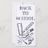 Carte Retour à l'école (Devant)