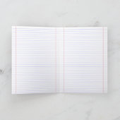 Carte Retour à l'école (Intérieur)