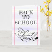 Carte Retour à l'école (Fleur jaune)