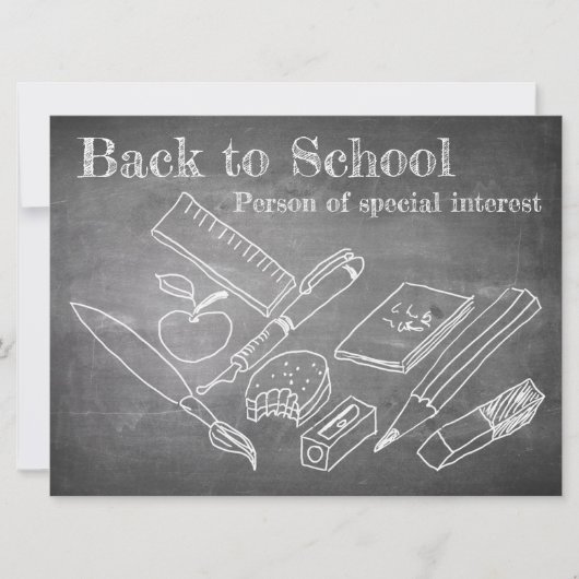Carte Retour à l'école (Devant)