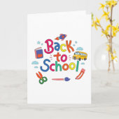 Carte Retour à l'école (Fleur jaune)