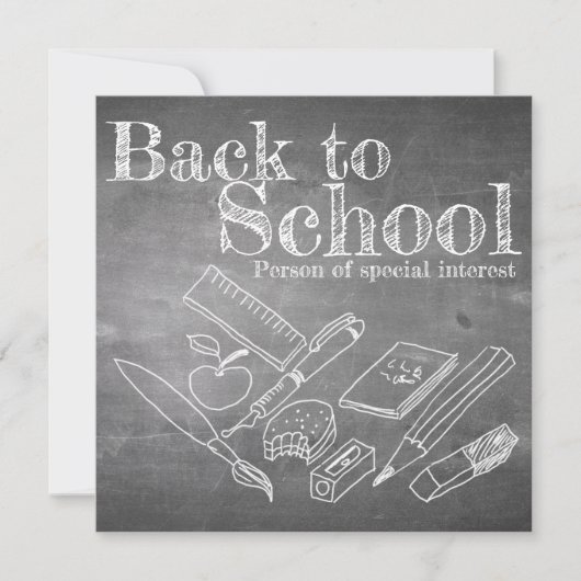 Carte Retour à l'école (Devant)