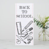Carte Retour à l'école (Debout devant)
