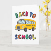 Carte Retour à l'école (Fleur jaune)