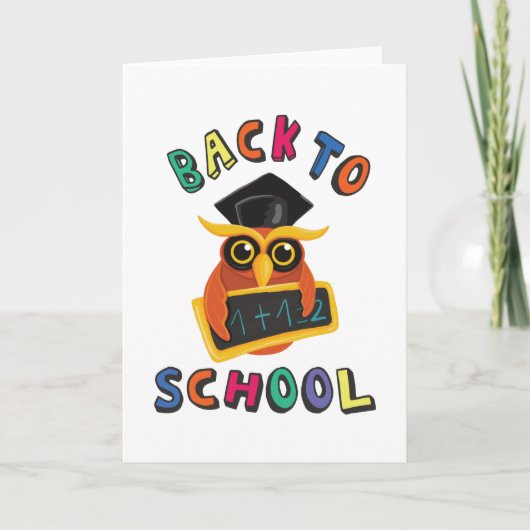 Carte Retour à l'école (Devant)