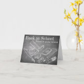 Carte Retour à l'école (Fleur jaune)