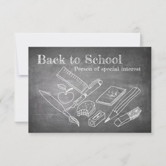 Carte Retour à l'école (Devant)