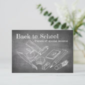 Carte Retour à l'école (Debout devant)