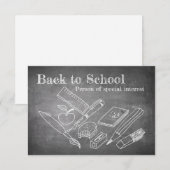 Carte Retour à l'école (Devant / Derrière)