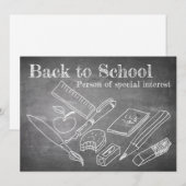 Carte Retour à l'école (Devant / Derrière)