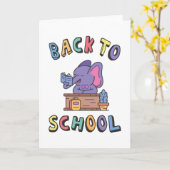 Carte Retour à l'école (Fleur jaune)