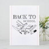 Carte Retour à l'école (Debout devant)