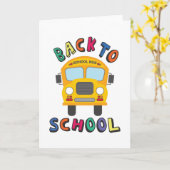 Carte Retour à l'école (Fleur jaune)