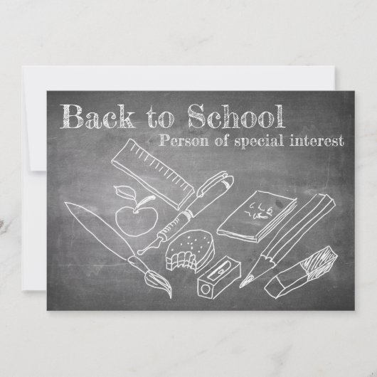 Carte Retour à l'école (Devant)
