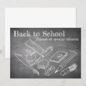 Carte Retour à l'école (Devant / Derrière)