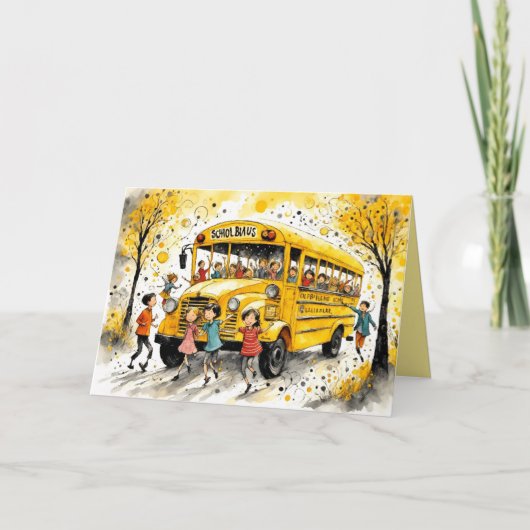 Carte Retour à l'école (Devant)