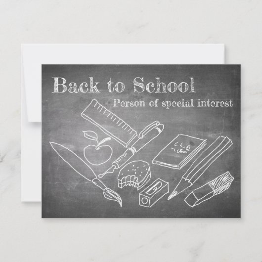Carte Retour à l'école (Devant)
