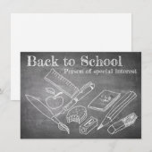 Carte Retour à l'école (Devant / Derrière)